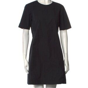 Theory Crewneck Mini Dress. - Black